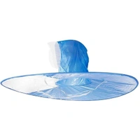 1436 Waterproof Hands Free Rain Head Wearing Umbrella Cap