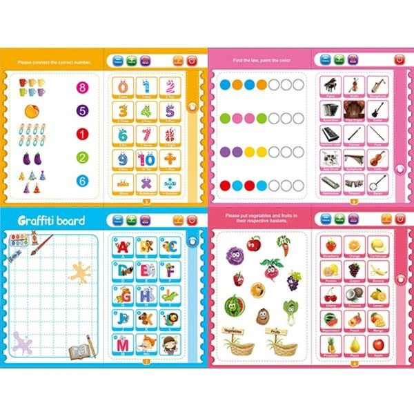 Musical Learning Study Book with Numbers, Letters