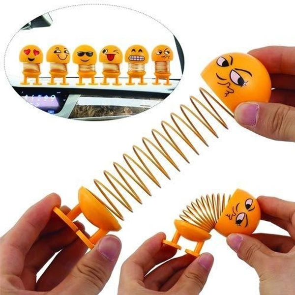 Emoticon Figure Smiling Face Spring Doll (3 Pc)