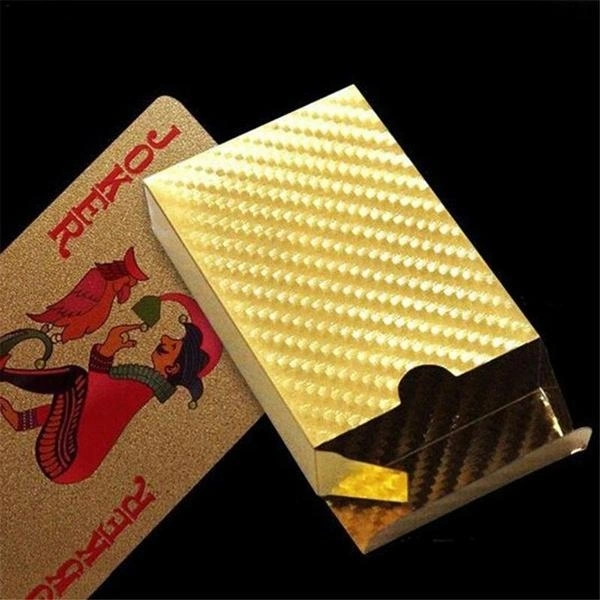 (Limited Stock) Gold Plated Poker Playing Cards (Golden)