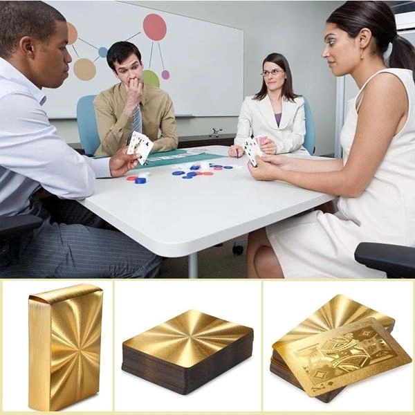 (Limited Stock) Gold Plated Poker Playing Cards (Golden)