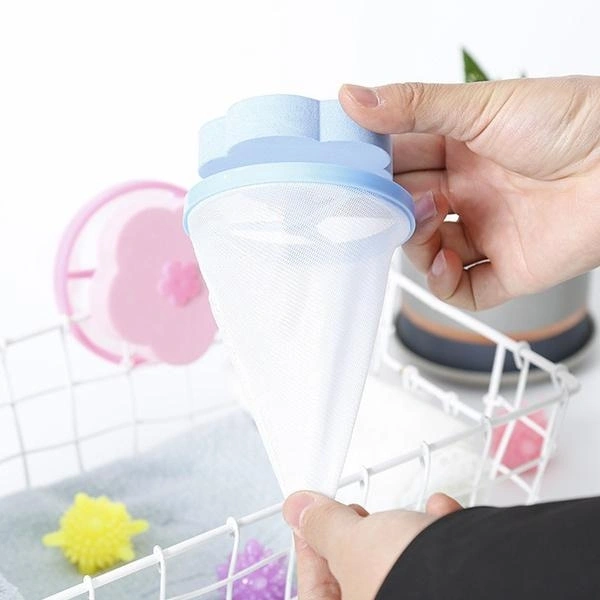 Washing Machine Floating Filter Lint Mesh Bag Net Pouch Hair/Lint Catcher