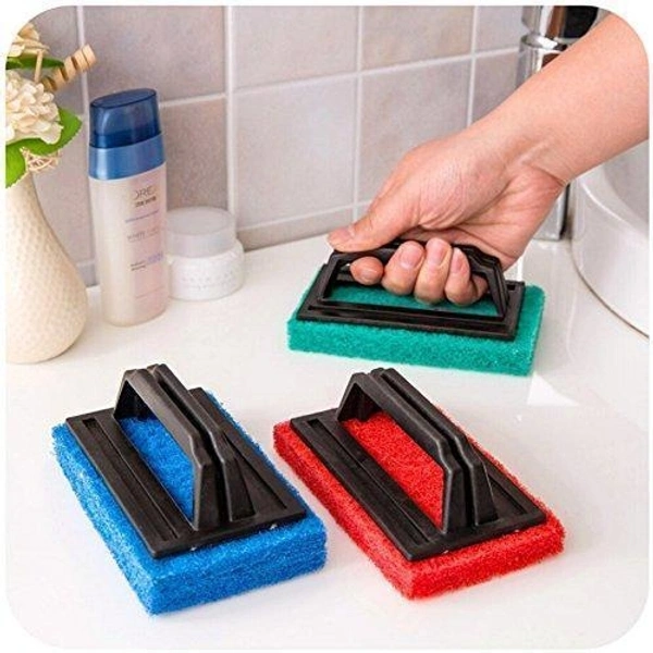 Tile cleaning multipurpose scrubber Brush with handle