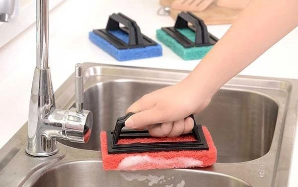 Tile cleaning multipurpose scrubber Brush with handle