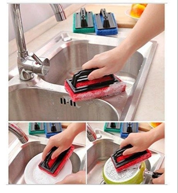 Tile cleaning multipurpose scrubber Brush with handle