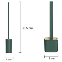 (Stock Out)Silicone Toilet Brush with Holder Stand for Bathroom Cleaning