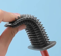 (Stock Out)Silicone Toilet Brush with Holder Stand for Bathroom Cleaning
