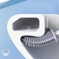 (Stock Out)Silicone Toilet Brush with Holder Stand for Bathroom Cleaning