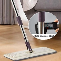 Scratch Cleaning Mop with 2 in 1 Self Clean Wash Dry Hands Free Flat Mop