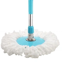 Heavy Duty Microfiber Spin Mop with Plastic Bucket (Multicolour)