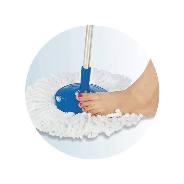 (Stock Out) Stainless Steel 360 Degree Rotating Pole Microfiber Mop Rod Stick