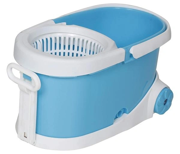 (Stock Out) Heavy Duty Microfiber Spin Mop with Plastic Bucket