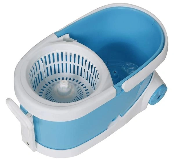 (Stock Out) Heavy Duty Microfiber Spin Mop with Plastic Bucket