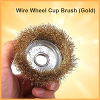 Wire Wheel Cup Brush (Gold)