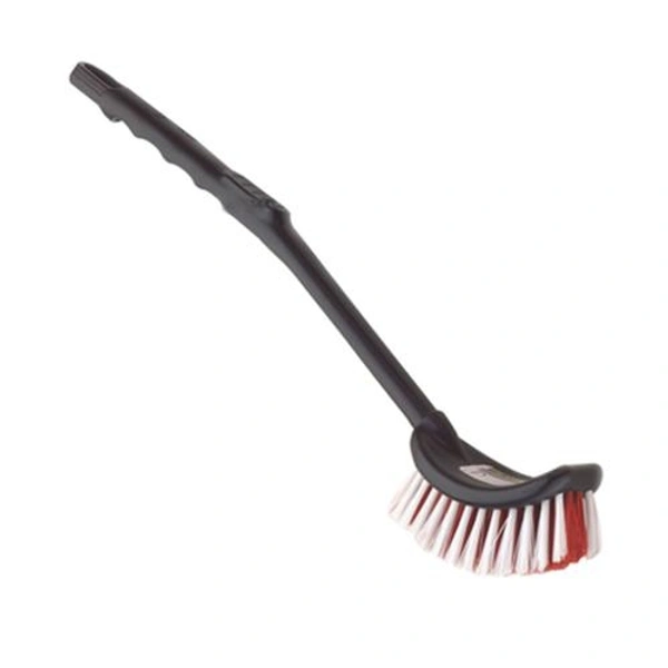 (Out Stock) Single Side Bristle Plastic Toilet Cleaning Brush (Black Color)