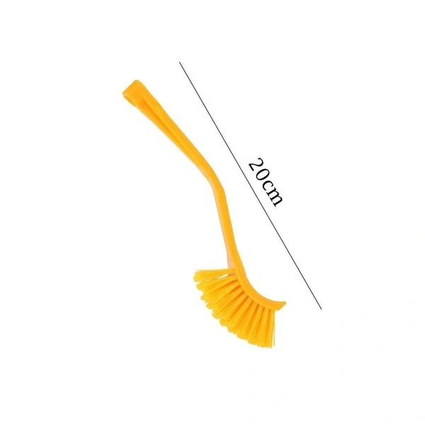 Plastic Wash Basin/Toilet Seat Cleaning Brush (Multicolour)