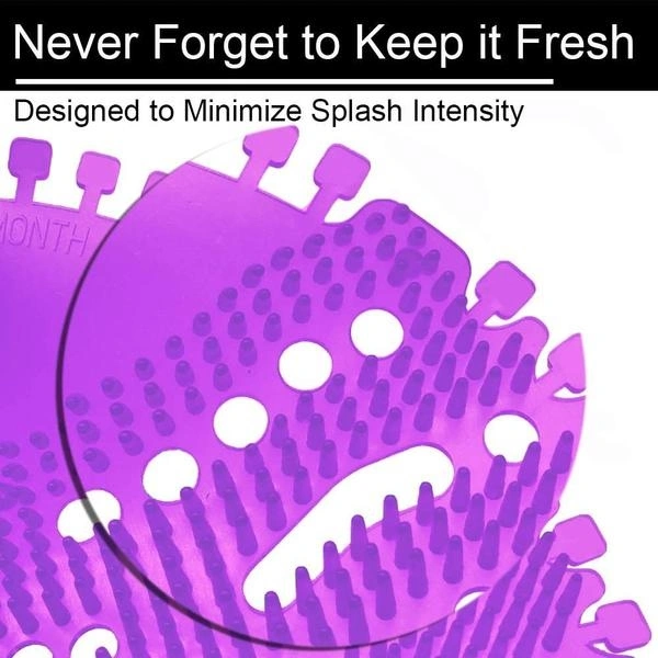 Anti Splash Urinal Round Screen Mat (Multicoloured)
