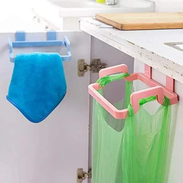 1169 Kitchen Plastic Garbage Bag Rack Holder(Pack Of 2) - 