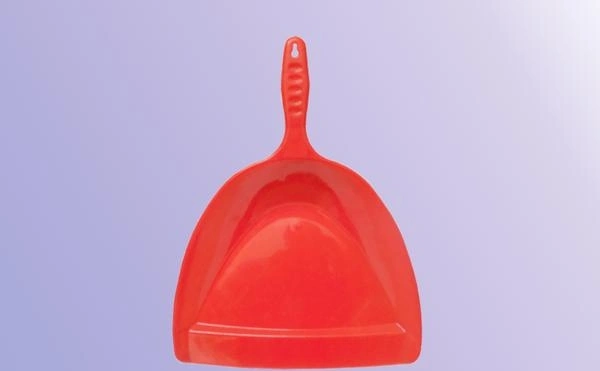 (Stock Out) Heavy Duty Plastic Dustpan with Handle Durable Lightweight Multi Surface Dust Pan