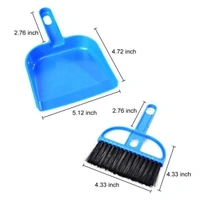Mini Dustpan with Brush Broom Set for Multipurpose Cleaning (2 pcs)
