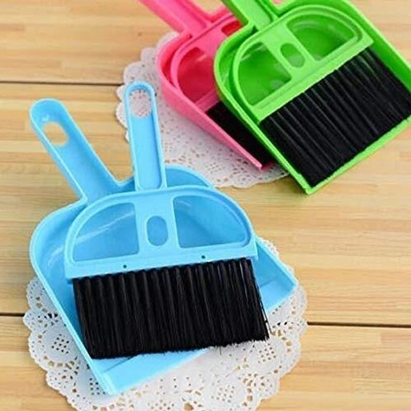 Mini Dustpan with Brush Broom Set for Multipurpose Cleaning (2 pcs)