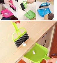 Mini Dustpan with Brush Broom Set for Multipurpose Cleaning (2 pcs)