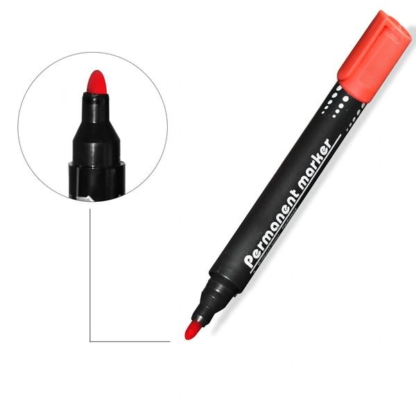 Red Permanent Markers for White Board (Pack Of 10)