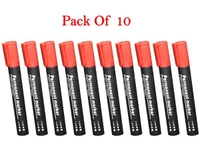 Red Permanent Markers for White Board (Pack Of 10)