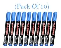 (STOCK OUT) Blue Permanent Markers for White Board (Pack Of 10)