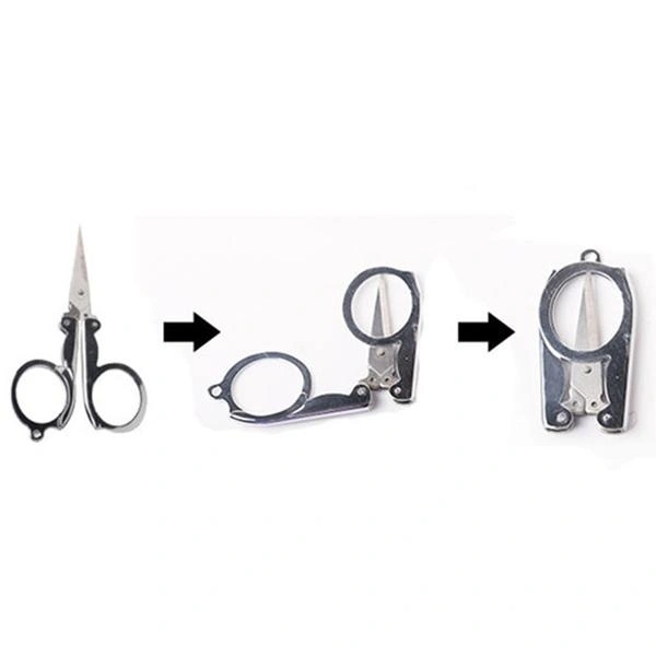 Small Size Folding Cutting Scissor for Paper Cutting, Eyebrow and Beard Trimming