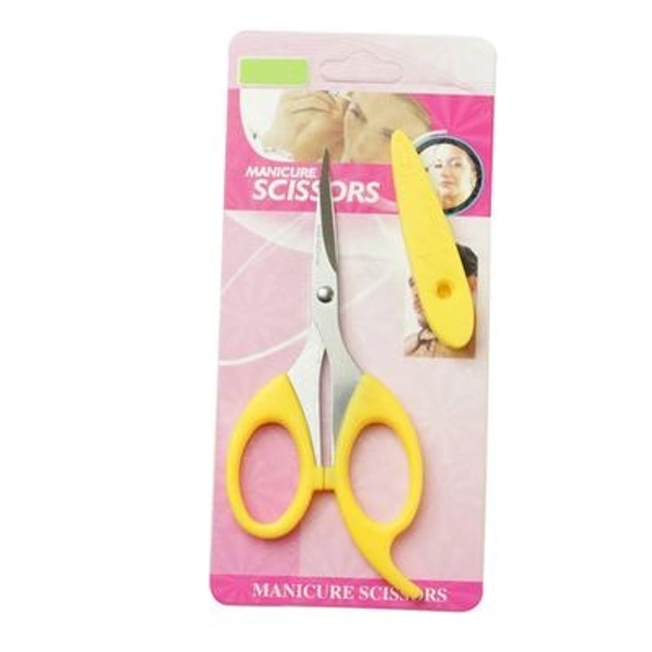 Plastic Basic Multipurpose Mini Scissor With Easy Grip For General Cutting (Multicolour)