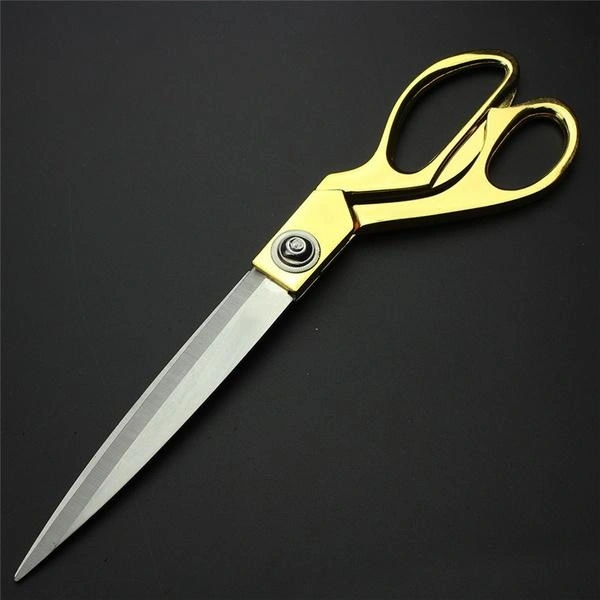 Gold Plated Professional Cloth Cutting Scissor (0560)