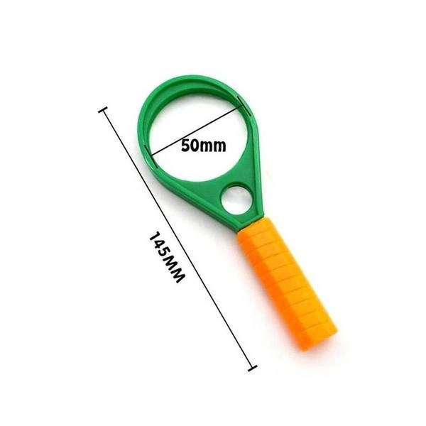 (Stock Out) Hand-Held Optical Grade Magnifying Glass with Compass (90mm)