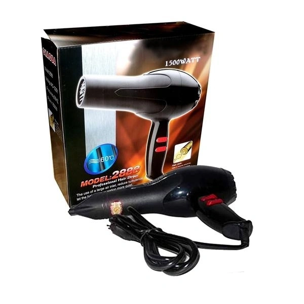 1500 Watts Professional Hair Dryer 2888 (Black)