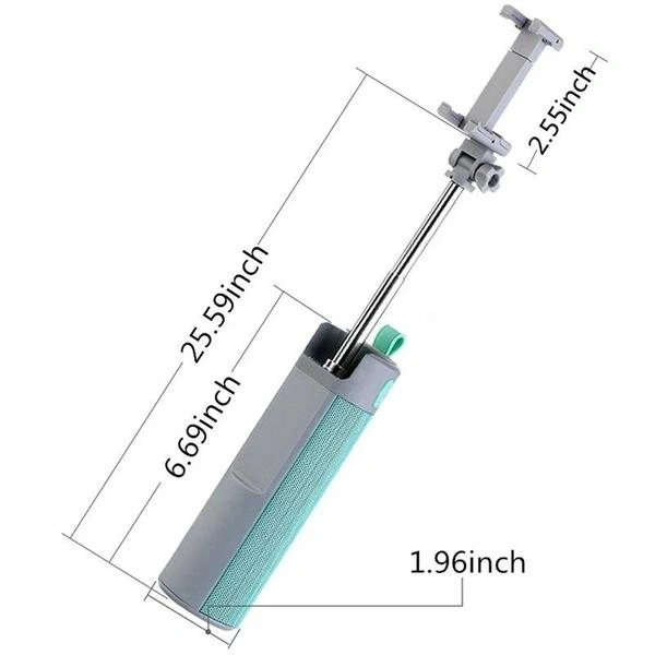 (Stock Out) 4 In 1 Selfie Stick with Bluetooth Speaker & Power Bank