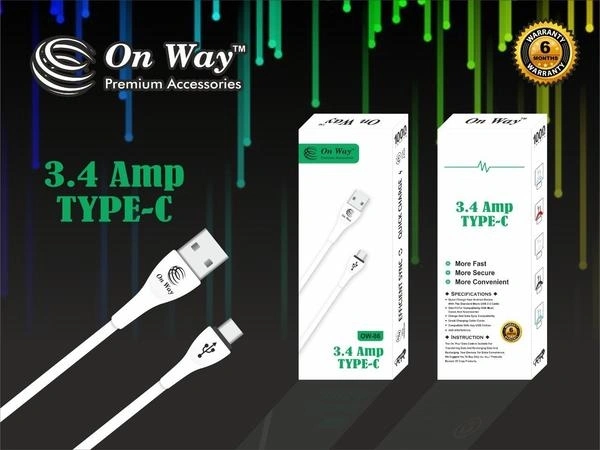 (Stock Out) Premium 3.4 Amp Fast Charging 1 m USB Type-C Cable