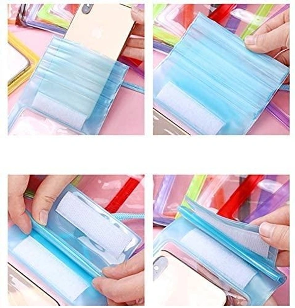 Waterproof Mobile Pouch (6.2 inch , Random Colour)
