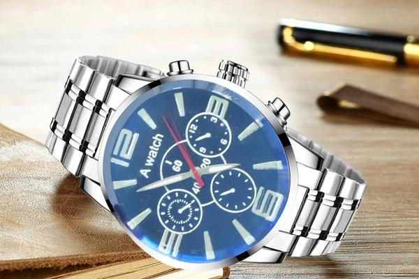 1819 Unique & Premium Analogue Stylish Watch with Metallic Wrist Band - 
