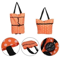 1652 Folding Cart Bags Trolley Shopping Bag For Travel Luggage - 
