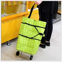 1652 Folding Cart Bags Trolley Shopping Bag For Travel Luggage - 