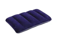 0510 Velvet Air Inflatable Travel Pillow (Blue)