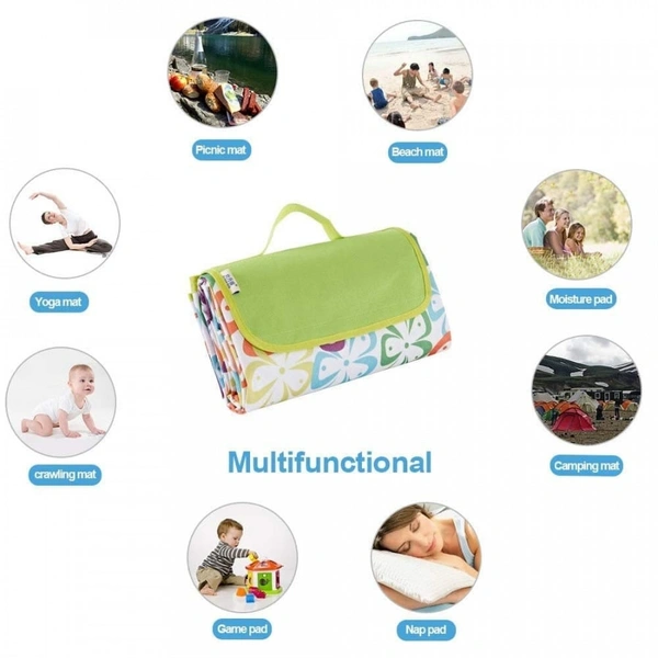 Foldable Beach Picnic Mat/ Camping Mat(Size: 79" L X 59" W)