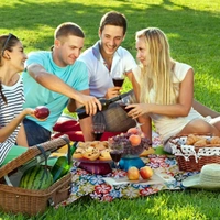 Foldable Beach Picnic Mat/ Camping Mat(Size: 79" L X 59" W)