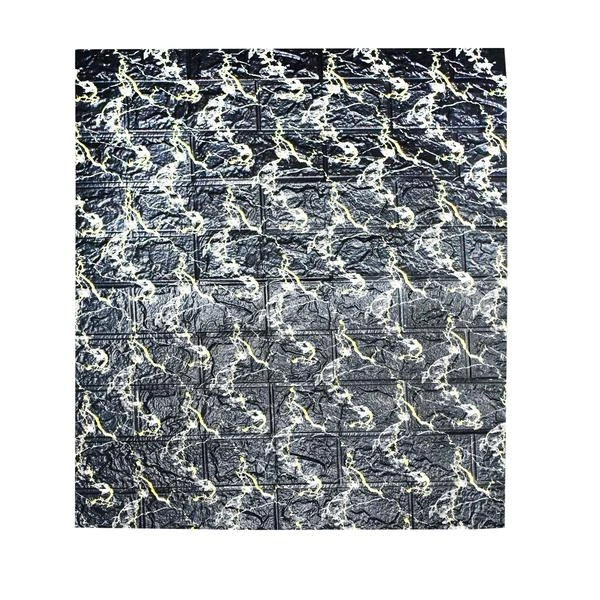 1716 Wall 3D Ceiling Wallpaper Tiles Panel Vinyl Stickers Self-Adhesive for Home (Black)
