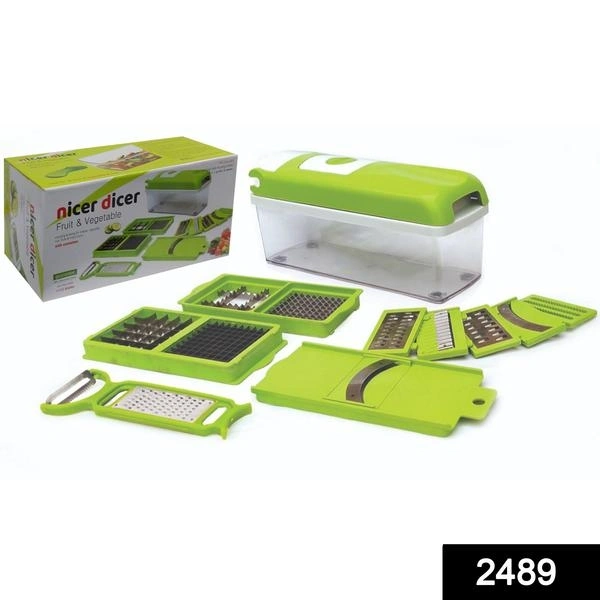 2489 Plastic 13-in-1 Manual Vegetable Grater,Chipser and Slicer