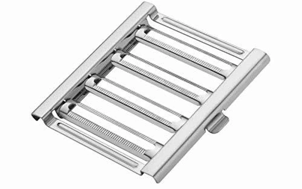2142 6 in 1 Stainless Steel Kitchen Chips Chopper Cutter Slicer and Grater with Handle