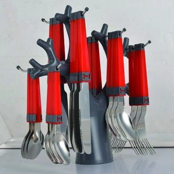 2043 Kitchen Combo 31 Pcs Cutlery & Knife Set