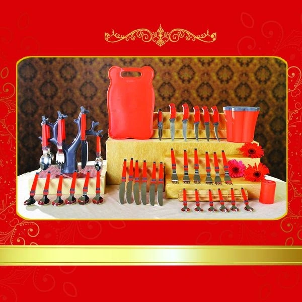 2043 Kitchen Combo 31 Pcs Cutlery & Knife Set