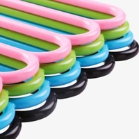 0587 5 in 1 Multipurpose Plastic Hanger, Assorted (5-Set)