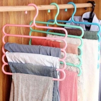 0587 5 in 1 Multipurpose Plastic Hanger, Assorted (5-Set)